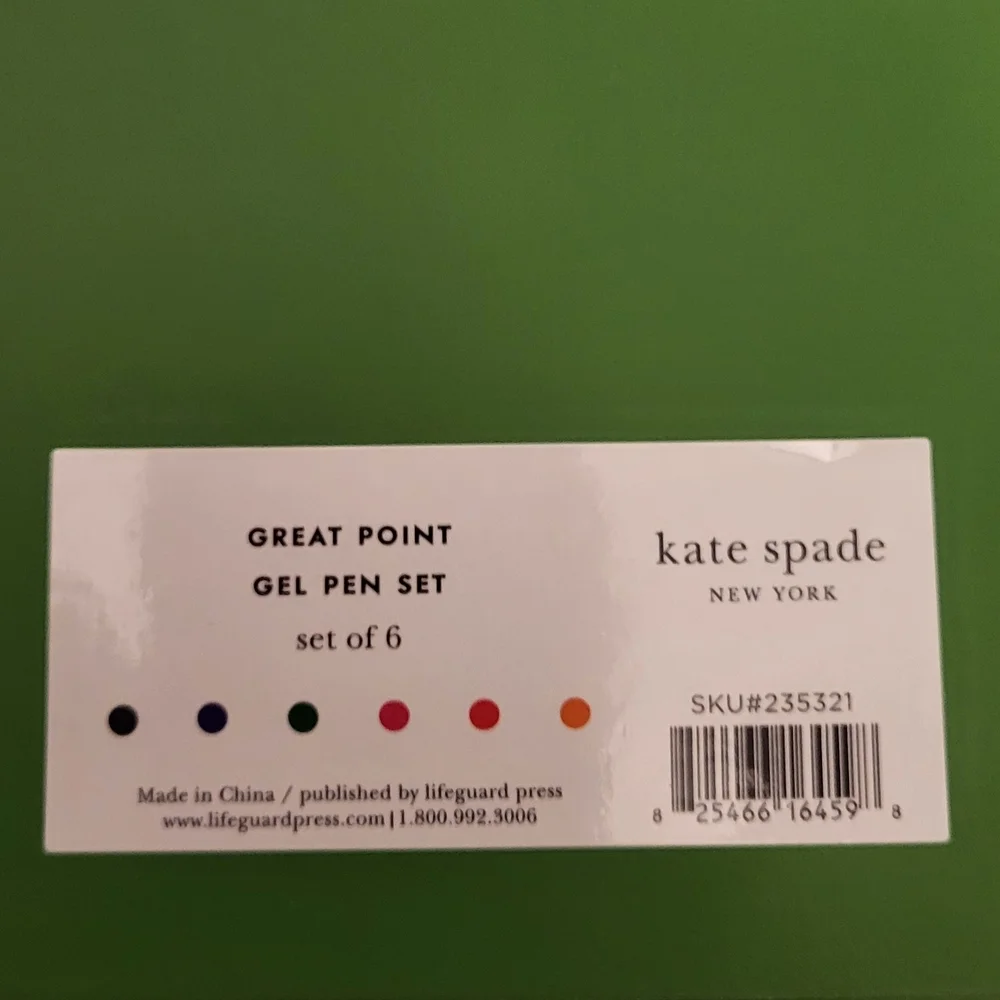 Kate Spade Pink Mini Notepad Set and Multicolor Gel Pen Set- NWT